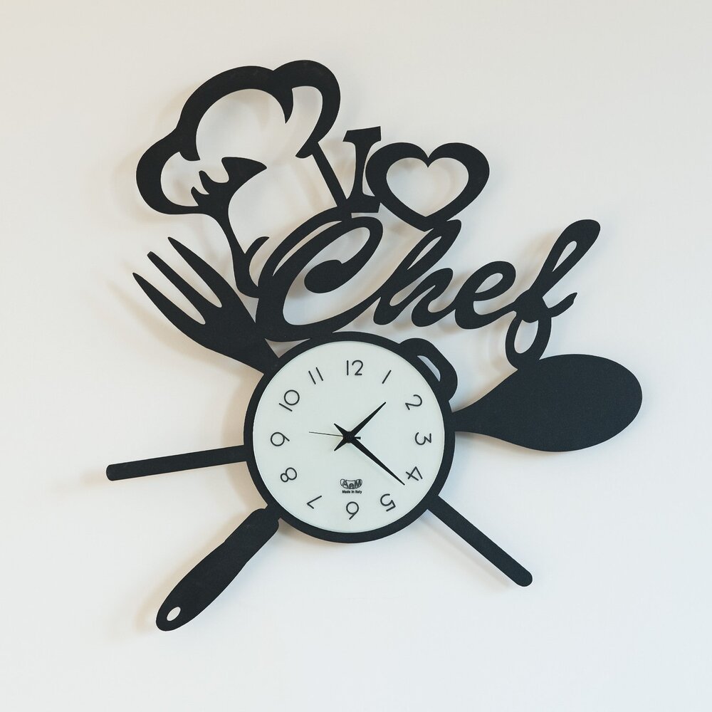 orologio da parete i love chef