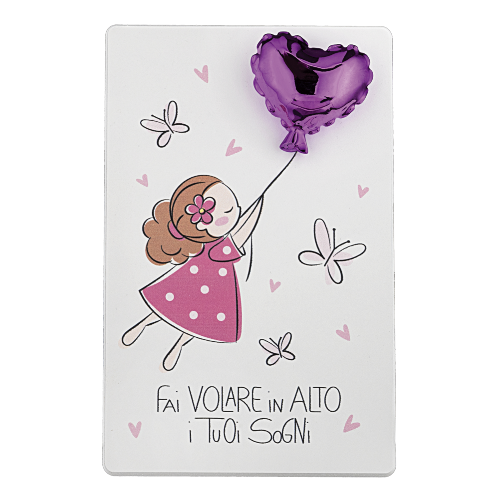 quadretto bimba palloncino